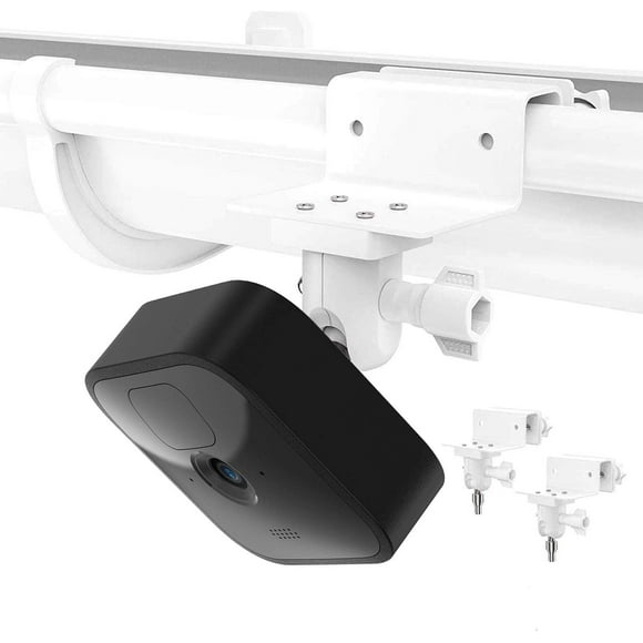 ERDS-Gutter Mount for Blink Outdoor Camera, Weather Proof Wall Outdoor Mount for Blink XT2/Blink Outdoor 4/3 Blink Mini 2/1 Blink Indoor Smart Security Camera,No Tools(2 Pack, White)