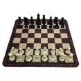 thumbnail image 4 of Juego de ajedrez, juguete educativo, regalo, versátil, antideslizante, portátil, premium, para adultos, juego de mesa de viaje, tablero plegable. Ajedrez blanco y negro, 4 of 8