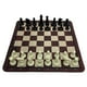 thumbnail image 4 of Juego de ajedrez, juguete educativo, regalo, versátil, antideslizante, portátil, premium, para adultos, juego de mesa de viaje, tablero plegable. Ajedrez blanco y negro, 4 of 8