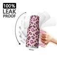 thumbnail image 3 of Leopard Print 40oz Tumbler– Stainless Steel Insulated Tumbler with Handle and Straw, Large Capacity Travel Cup for Hot & Cold Drinks, 3 of 6