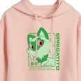 thumbnail image 3 of Pokémon - Sprigatito Stats - Juniors Cropped Pullover Hoodie, 3 of 5