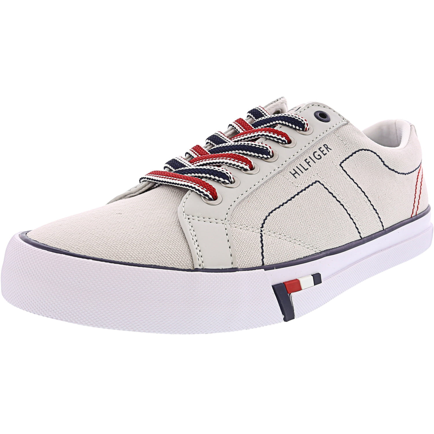 tommy hilfiger white canvas sneakers