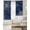 Blue, variant on Red Flowers Black Out Curtains 72 Inch Long, Light Blocking Drapes with Black Liner, Spring Floral Botanical Modern Art Thermal Insulated Blackout Curtains for Bedroom Living Room 52"x72" 2 Panels