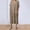 🔥 Khaki, variant on Sentmoon Linen Maxi Dress Wedding Short Sleeve V Neck Dress for Women Solid Color Breathable Regular Fit Vacation Dresses for Women Hawaii for Work and Office M