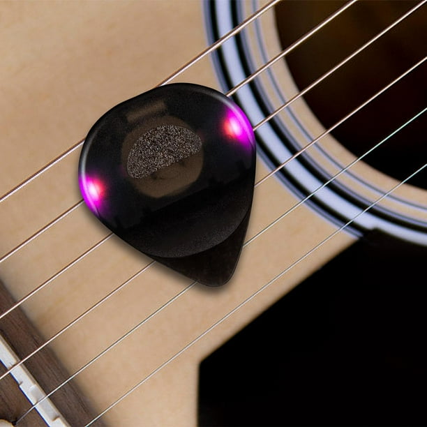 Xihbxyly Púa de Guitarra Led, Efecto de Luz Deslumbrante y Colorido, Función de Brillo Led Automático, Potenciador de Rendimiento En El Escenario, Accesorio Versátil, Regalo para Entusiastas de La Gu
