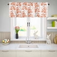 thumbnail image 5 of Valances for Windows Retro Orange Berry Tree Leaf Rod Pocket Short Curtain for Bathroom Living Room Bedroom Watercolor Fruit Plant Art 1 Panel 54x18in, 5 of 9