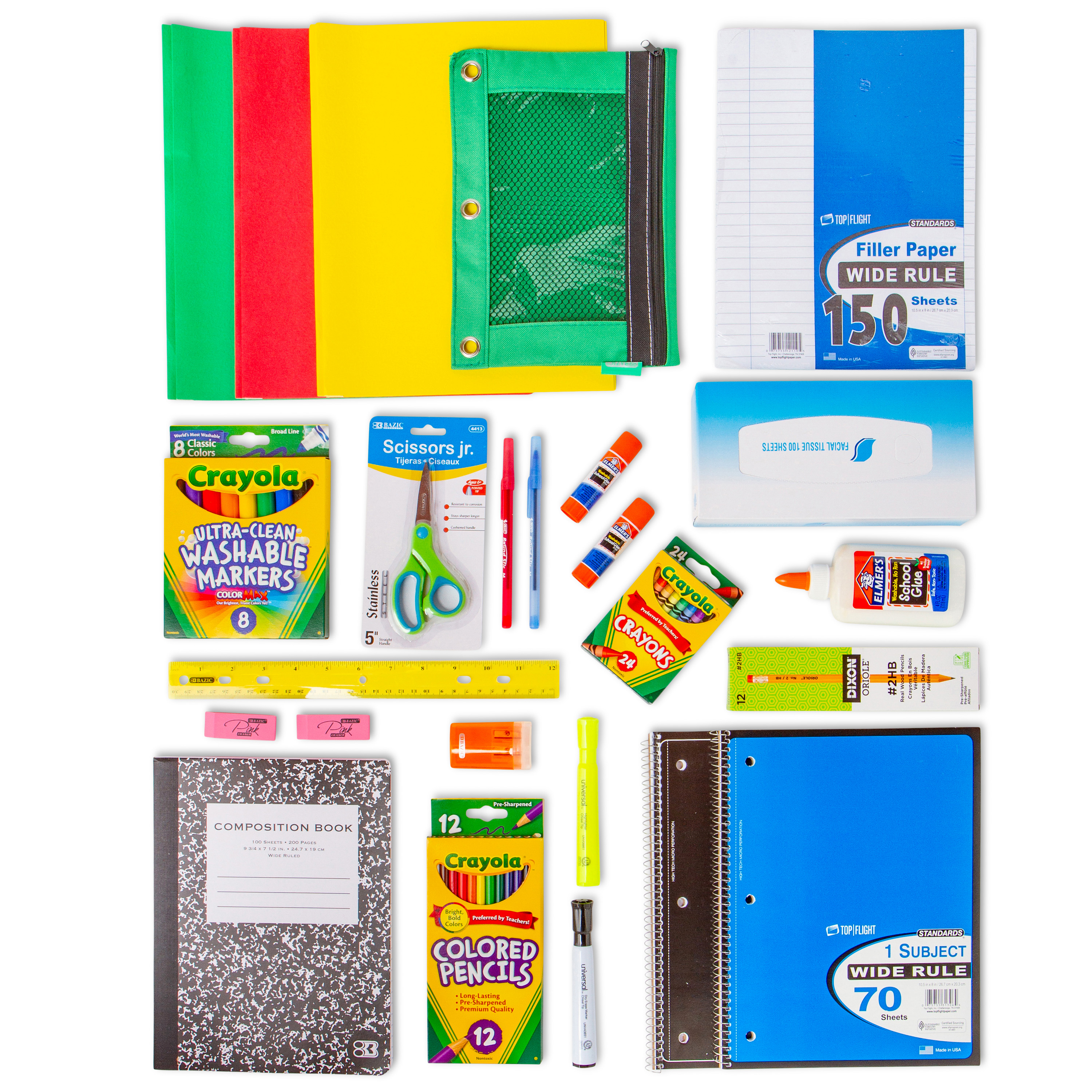 Premium Essential School Supply Pack, 3rd 5th Grade (Elementary
