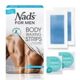 thumbnail image 1 of Kit de depilación corporal Wax Strips Nad's para hombre con 20 tiras, 1 of 9