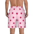 thumbnail image 3 of Naloa Strawberry And Heart Men's Beach Shorts, Surfing shorts, Swim trunks, Quick Dry Swim Trunks for Surfing Beach Fun - Large, 3 of 9
