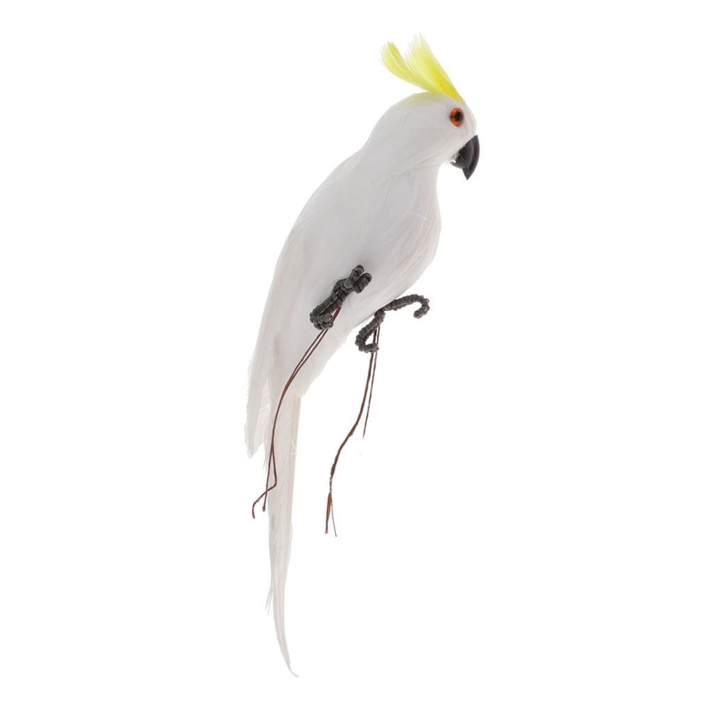 Details about   1PC Artificial Foam Feathers Parrot Mini Bird Lifelike Ornament Garden Ornament 
