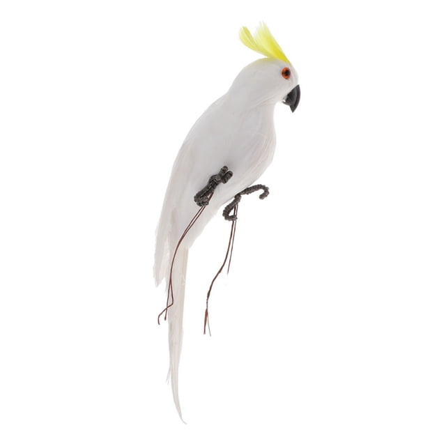 Figura decorativa de loro en miniatura, modelo de animal, para bodas F