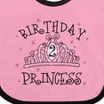 thumbnail image 4 of Inktastic Tiara 2nd Birthday Princess Girls Baby Bib, 4 of 4