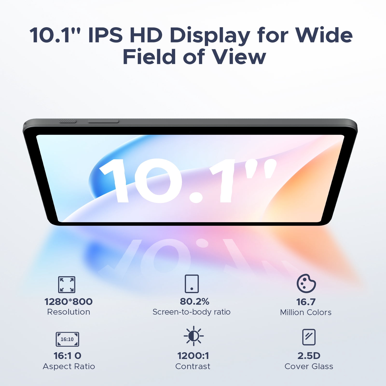 DOOGEE Tab A9 Pro 10 inch Tablet, 20GB+128GB/2TB Expand,Quad Core,6580mAh Battery,5G WiFi,BT5.0,Dual Speakers,Dual Camera,Face Unlock Android 15