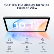 DOOGEE Tab A9 Pro Android Tablet with Keyboard, 10 Inch Tablet, 20GB RAM+128GB Storage, 2TB Expandable, 6580mAh Battery, Case & Stylus Included
