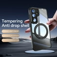 thumbnail image 3 of Case for Samsung Galaxy S24+ Case Ring Holder Kickstand Built-in Camera Lens Protector Anti-Scratch Shockproof Dustproof Protection Rugged Phone Case Cover for Samsung Galaxy S24+, Black, 3 of 10
