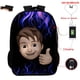 thumbnail image 4 of Roblox Mochila De estudiante con estampado 3D Digital periférico de juego, mochila a todo color USB, de doble capa bolsa con cremallera, gran capacidad, 4 of 4