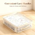 thumbnail image 3 of 4pcs Large Capacity Wardrobe Storage Bag Set, Transparent Under-Bed Storage Box with Handles, Durable Fabric for Sheets, Blankets & Clothing, Dust-Proof Design for Bedroom Organization, Multicolor, 3 of 7