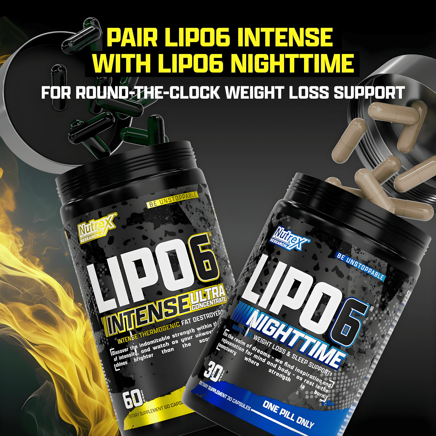 lipo 6 black intense ultra c Nutrex Research Lipo-6 Intense UC 60ct Dietary Supplement, Supports  Metabolism and Energy