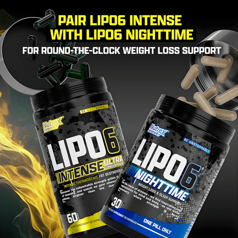 lipo c fat burner Nutrex Research Lipo-6 Intense UC, Thermogenic Support, 60 Count, Boosts  Metabolism, Appetite Control