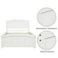 thumbnail image 3 of Gzxs Twin Size Bed Frame Heavy Duty Metal Platform with Headboard, Footboard, Wood Slat Support, Mattress Foundation, White, 3 of 9