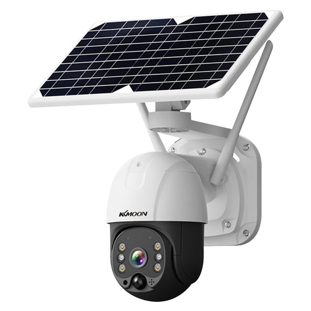 Cámara de seguridad inalámbrica con panel solar, cámara inalámbrica con batería recargable, cámara KKmoon Cámara de seguridad solar