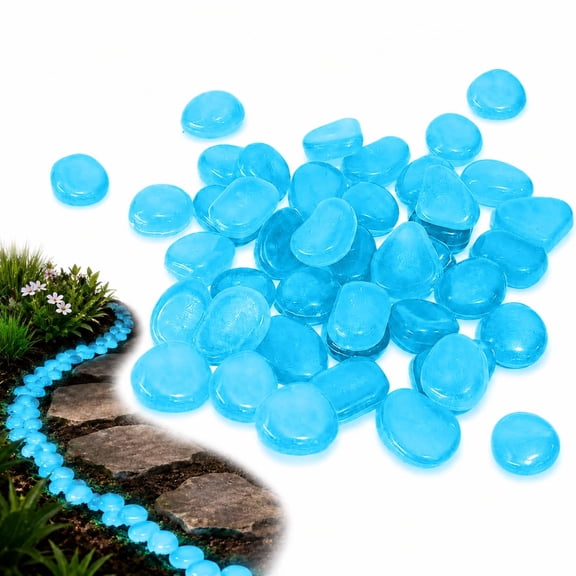 100/1000/2000pcs Glow in the Dark Rocks,Colorful Magical Glowing Night Guide Pebbles Garden Stones for Aquarium Fish Tank Garden Path Lawn