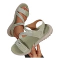 thumbnail image 2 of Xucatan Womens Woven Strap Sandals, Comfortable Shock Absorbent Platform Shoes, Versatile Knotted Design for Spring Outdoor Activities Gift, 2 of 9