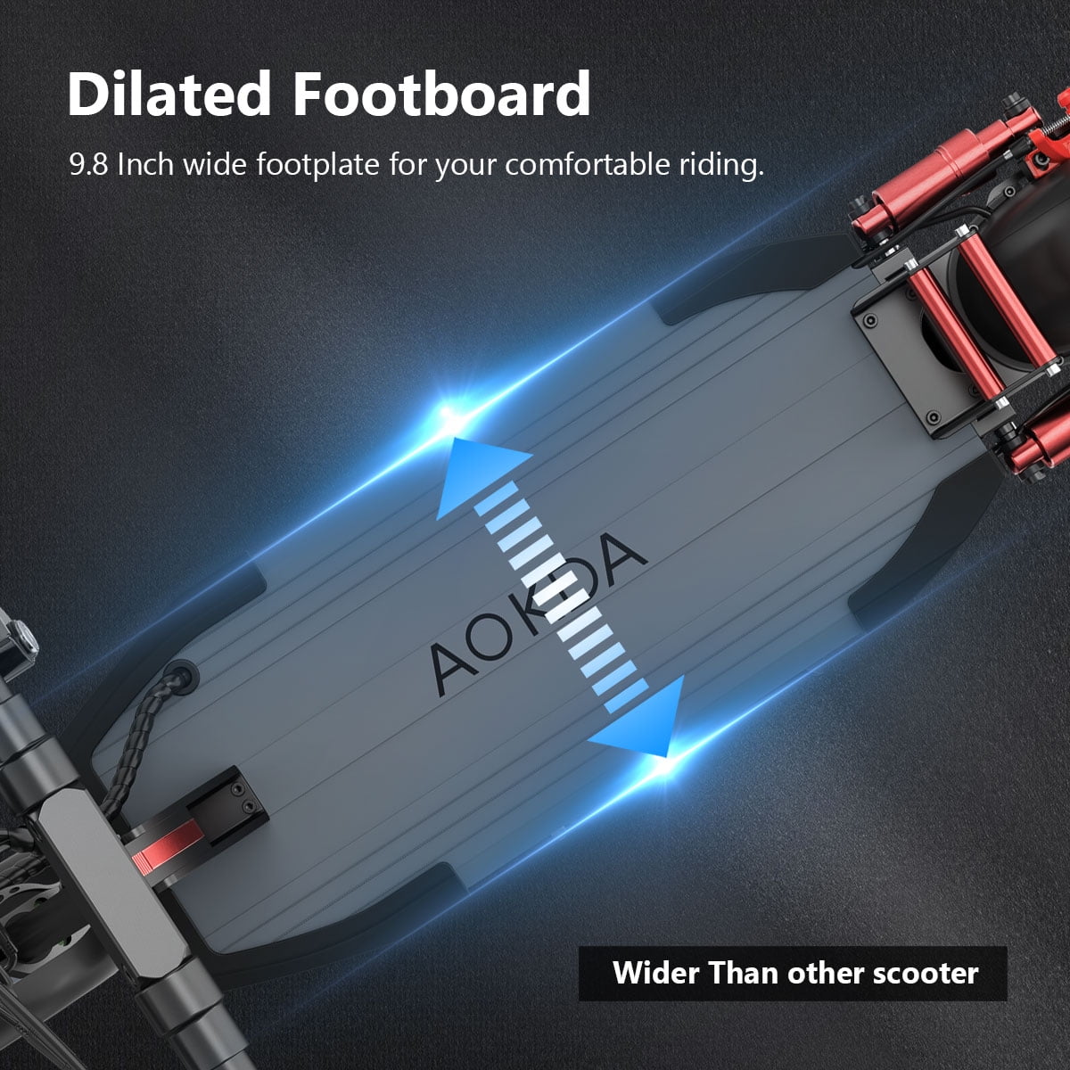 AOKDA Foldable Electric Scooter for Adults 800W 20 Miles Long Range 3 Speeds Commuter E-Scooter up to 28mph, Electric Skateboard for Kids Boys Girls 14+
