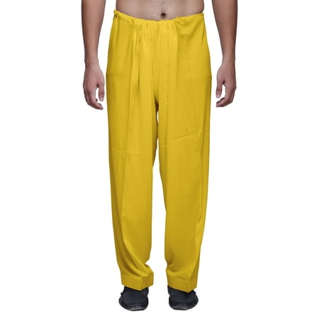 

Atasi Men Solid Rayon Ready made Pajama Ethnic Wear Adjustable Drawstring Pant