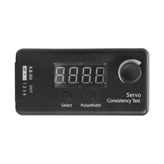 DC 4.8-6V Mini 3 modos Digital Servo / ESC Probador de consistencia Medición del engranaje Carevas Ensayador