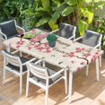 thumbnail image 2 of Easter Table Cloths for 6 Foot Rectangle Tables, Country Spring Gnomes Flowers Colorful Eggs Retro Patio Waterproof Elastic Fitted Tablecloths, Washable Rectangular Table Cover for Camping, 2 of 8