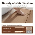 thumbnail image 6 of Welcome Door Mat Absorbent Non Slip Indoor Entrance Rug Washable Low Profile Floor Pad Brown 24x16 Inch 1 Count, 6 of 6