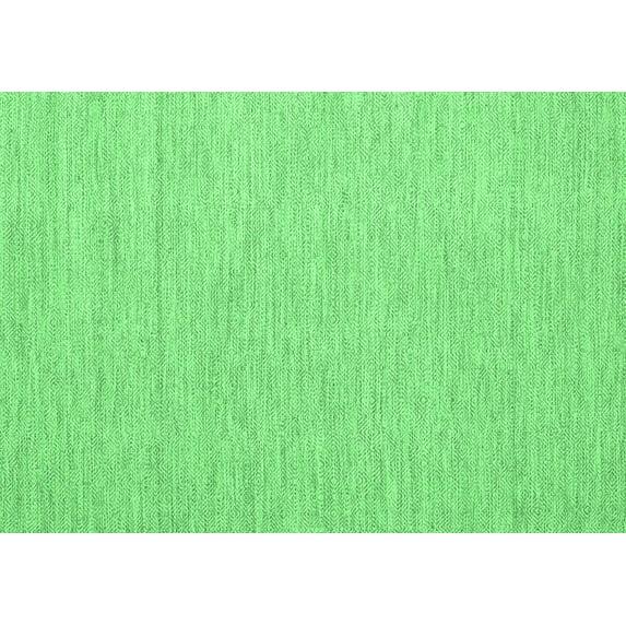 Ahgly Company Indoor Rectangle Abstract Emerald Green Contemporary Area Rugs, 2' x 3'