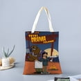 thumbnail image 2 of Total Drama Island Bolso de tela con estampado de lienzo para mujer, bolsa de compras reutilizable y estética, con cremallera interior, regalo para mujer, 35 × 40 cm., 2 of 6
