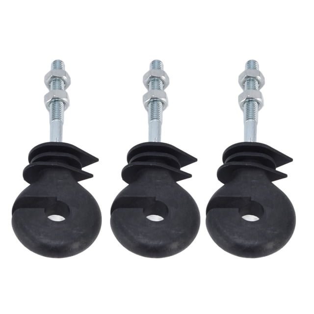 Accesorios para vallas electrónicas, 50 piezas M6, aislador de poste de valla roscado, clavos de aislamiento de valla electrónica de alta capacidad