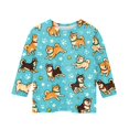 thumbnail image 3 of CCRFTGI Cute Shirts for Girls Size 10-12 Summer 3/4 Sleeve Animal Print Tee Shirts Casual Loose Comdy Clothes for Teen Girls Crew Neck T-Shirts Sky Blue 7-8 Years, 3 of 4