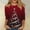 17-Red, variant on Christmas T Shirts for Women 3/4 Sleeve Holiday Graphic Tee Loose Casual Tops Xmas Party Outfit Pullover