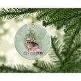 thumbnail image 2 of Christmas German Shepherd Ceramic Ornament 2.8 in x 2.8 in, 2 of 3
