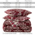 thumbnail image 6 of Southshore Fine Living, Inc. Christmas Quilt Twin/Twin XL with Sham, Christmas Carol Red Plaid, 6 of 8