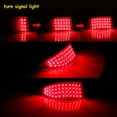 thumbnail image 5 of GTINTHEBOX 2x Red LED Bumper Reflector Signal Tail Brake Lights For 2006-2013 Lexus IS250 IS350, 5 of 10
