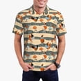 thumbnail image 3 of Balery Funny Chicken Printed Men’s Short Sleeve Polo Shirt, Midweight Men's Shirt,Golf Polo shirts -Medium, 3 of 9