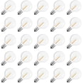 thumbnail image 1 of GFDYREE G40 Led Replacement Light Bulbs, E12 Screw Base Shatterproof LED Globe Bulbs Light for Outdoor String Lights,1Watt Equvalent to 5 Watt Incandescent Bulbs,Warm White, 25Pack, 1 of 7