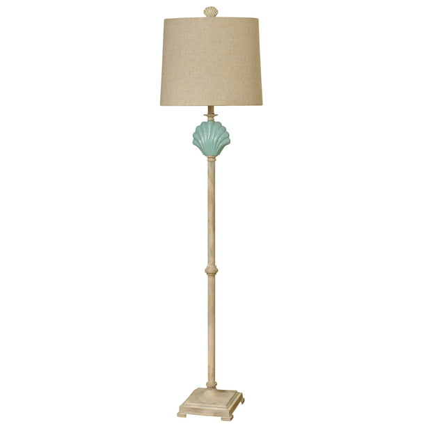 Gili Beach Ceramic Floor Lamp Light, Pale Blue Floor Lamp Shade