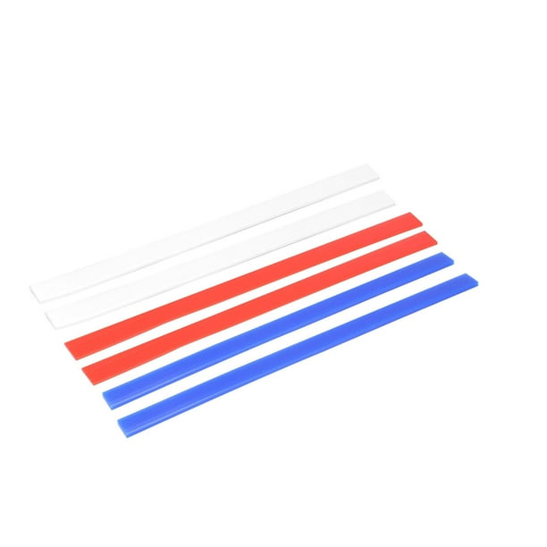 Tiras Enrollables de Silicona, Guías de Masa para Hornear Con Precisión, Juego de 6 en Rojo, y Azul, Ideales para Preparar y Medir Masa