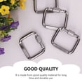 thumbnail image 2 of MasteelfCA 6pcs Outdoor Buckles Square Shaped Carabiners Camping Aluminium Keychains, 2 of 9