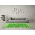 thumbnail image 3 of Ahgly Company Machine Washable Indoor Rectangle Oriental Green Traditional Area Rugs, 3' x 5', 3 of 4
