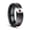 red, variant on 8 mm Wide Black Inlaid Fiber Zircon Men's Tungsten Steel Ring