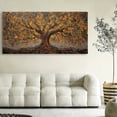 thumbnail image 5 of Canvas Wall Art for Living Room - Large Yellow Tree of Life Canvas Prints, Modern Abstract Nature Painting for Kitchen Bedroom Office Wall Decor, 5 of 7