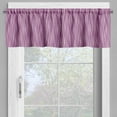 thumbnail image 2 of Ambesonne Geometric Valance Pack of 2, Abstract Wave Lines Art, 54"X12", Pale Purple and Dark Fuchsia, 2 of 5