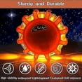 thumbnail image 3 of 1/2/3/4 Pack Led Safety Flares Road Emergency Lights Roadside Safety Flashing Warning Flare Light Kit Beacon Disc, 3 of 5